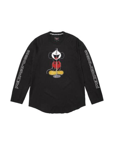 [해외직구] 슈프림 x 넘버 나인 x 미키 마우스 래글런 롱슬리브 탑 블랙   25FW 639300