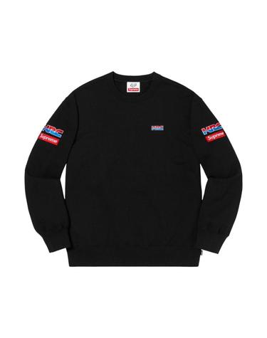 [해외직구] 슈프림 x 혼다 x 폭스 레이싱 크루넥 블랙   19FW 29812