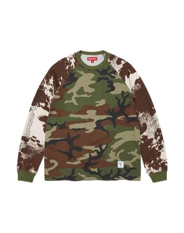 [해외직구] 슈프림 와일드라이프 카모 래글런 롱슬리브 탑 우드랜드 카모   26FW 1108028