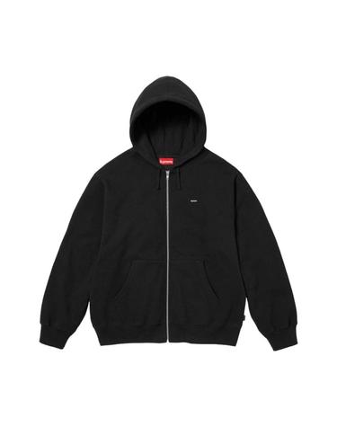 [해외직구] 슈프림 스몰 박스 집업 후드 스웨트셔츠 블랙 23FW 164321