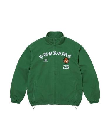 [해외직구] 슈프림 x 엄브로 코튼 립스탑 트랙 자켓 그린   26FW 1116948