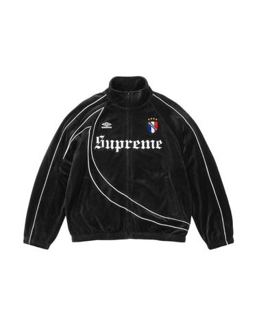 [해외직구] 슈프림 x 엄브로 벨루어 트랙 자켓 블랙   26FW 1087654