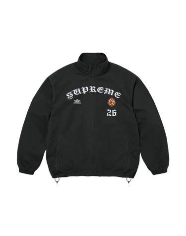 [해외직구] 슈프림 x 엄브로 코튼 립스탑 트랙 자켓 블랙 26FW 1116950