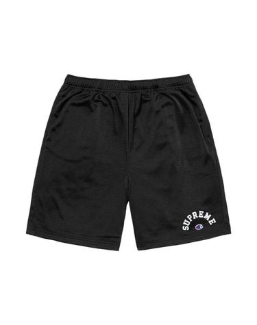 [해외직구] 슈프림 x 챔피온 메쉬 쇼츠 블랙   24SS 301191