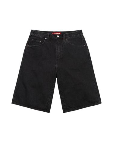 [해외직구] 슈프림 배기 데님 쇼츠 블랙   25SS 498301