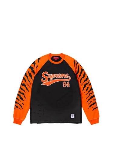 [해외직구] Supreme 타이거 프린트 긴소매 티셔츠 SU27494