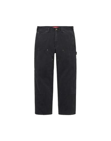 [해외직구] 슈프림 더블 니 페인터 팬츠 블랙   24FW 411978