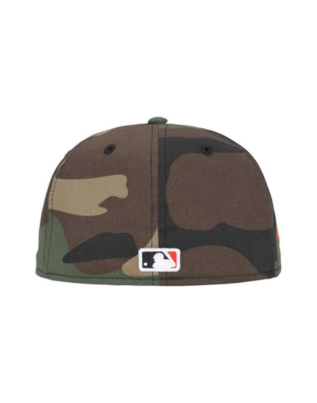 슈프림 [해외직구] 슈프림 x MLB 팀 박스로고 뉴에라 우드랜드 카모 샌프란시스코 24SS 281808 착용컷