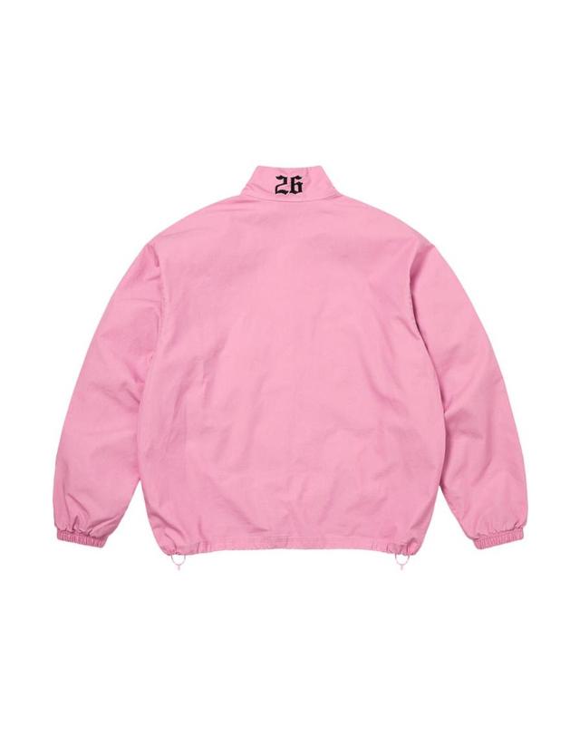 슈프림 [해외직구] 슈프림 x 엄브로 코튼 립스탑 트랙 자켓 핑크 26FW 1116949 착용컷
