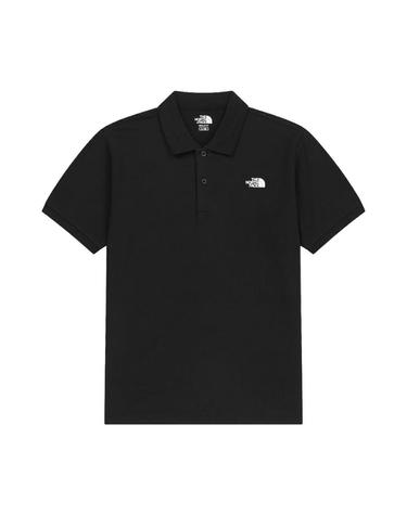 [해외직구] 노스페이스 화이트 라벨 베이든 숏슬리브 폴로 블랙 NT7PS01J