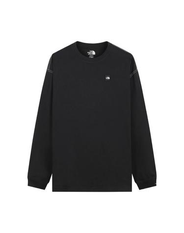 [해외직구] 노스페이스 화이트 라벨 에센셜 롱슬리브 R 티셔츠 블랙   26FW NT7TS50J