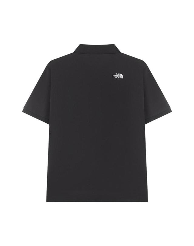 노스페이스 [해외직구] 노스페이스 베이든 숏슬리브 폴로 블랙 25SS NT7PR01J 착용컷