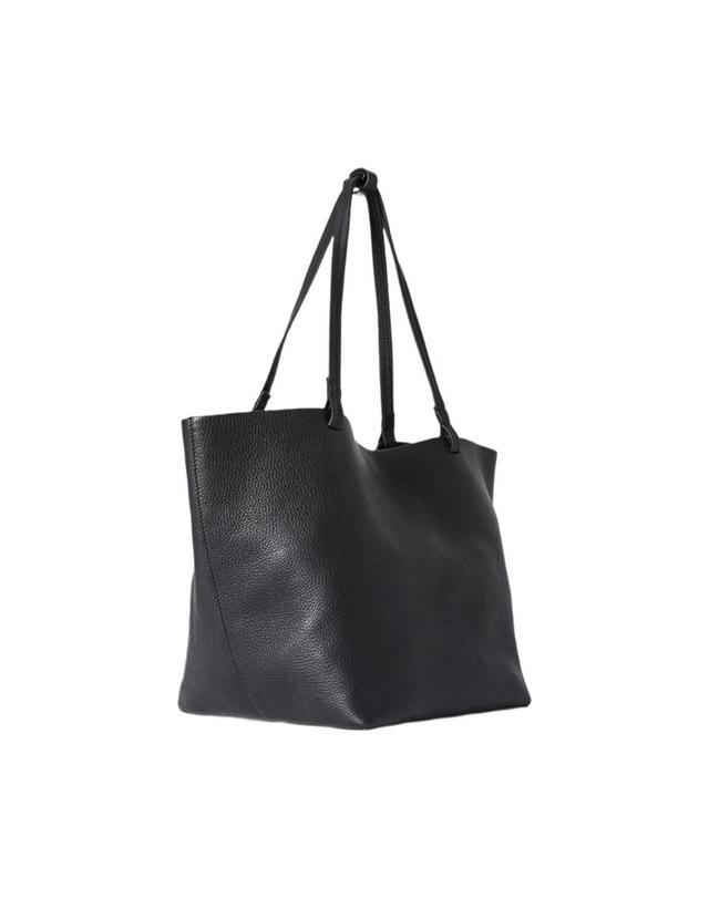 더로우 [해외직구] 더 로우 파크 토트 쓰리 백 레더 블랙 W1272L129BL 착용컷
