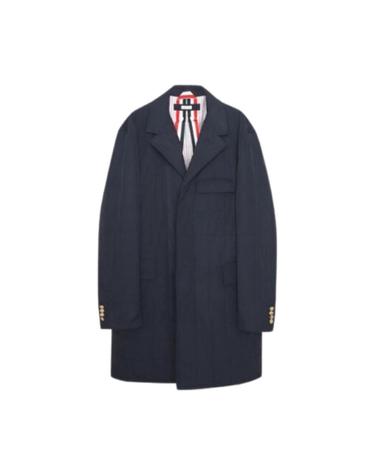 [해외직구] 톰브라운 체스터필드 폴리 트윌 다운 코트 네이비 MOD059X-07259-415