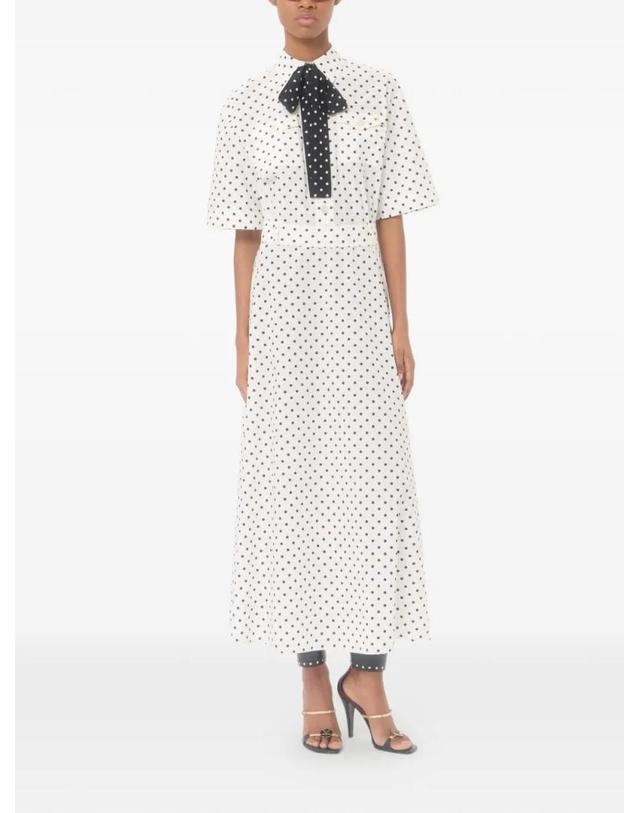 발렌티노 가라바니 발렌티노가라바니 [해외직구] Valentino Garavani 포플린 플러스데푸아 프린트 미디 드레스 BVAKY1ACJ 착용컷