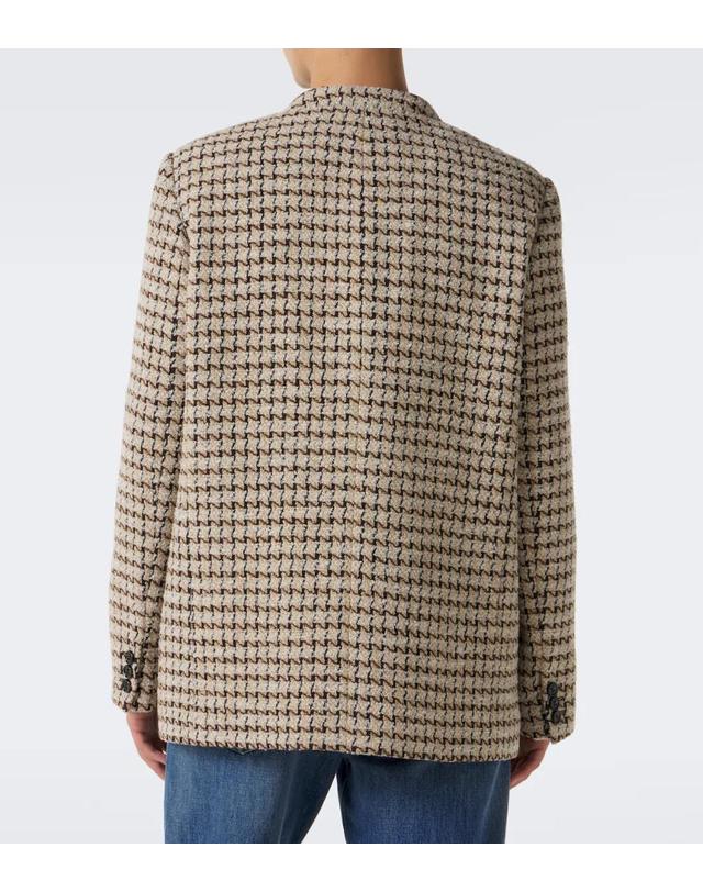 발렌티노 가라바니 발렌티노가라바니 [해외직구] Valentino Garavani 하운드투스 울 실크 블렌드 부클레 블레이저 P01201571 착용컷