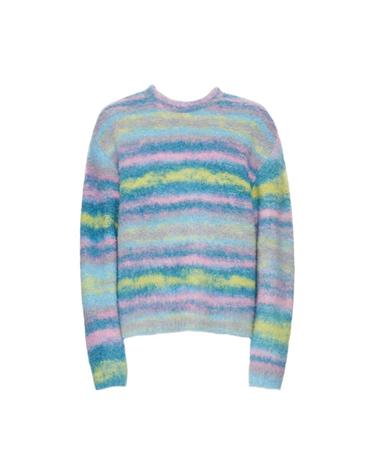[해외직구] 우영미 멀티컬러 니트 블루   22FW W223KN18523L