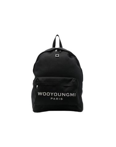 [해외직구] 우영미 로고 코듀라 백팩 블랙 W243BA01851B