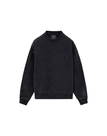 [해외직구] 우영미 다잉 백로고 스웨트셔츠 그레이   25SS W251TS30754G