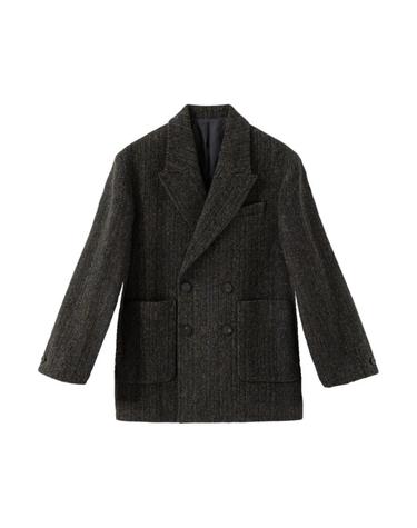 [해외직구] 우영미 울 더블 코트 브라운   24FW W243HC04922D