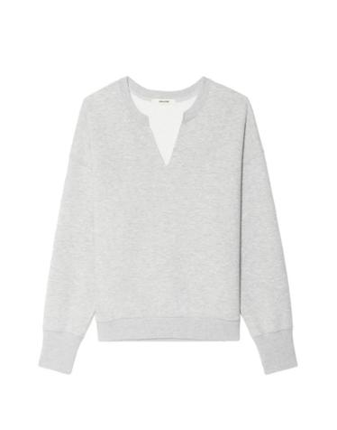 자딕앤볼테르 [해외직구] Zadig&Voltaire 올리브 V넥 스웨트셔츠 JWSS01730