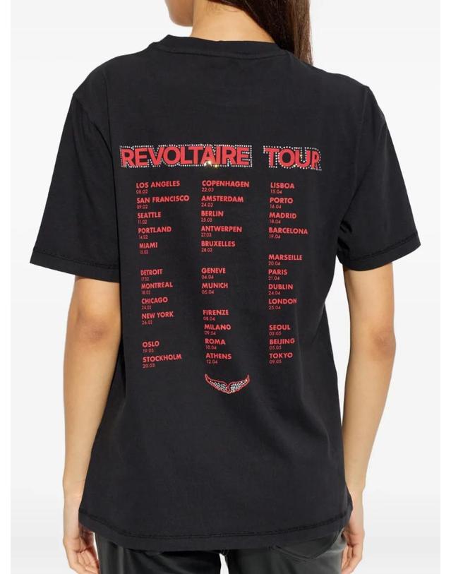 쟈딕앤볼테르 자딕앤볼테르 [해외직구] Zadig&Voltaire 에드윈 하트 그래픽 티셔츠 JWTS02856 착용컷