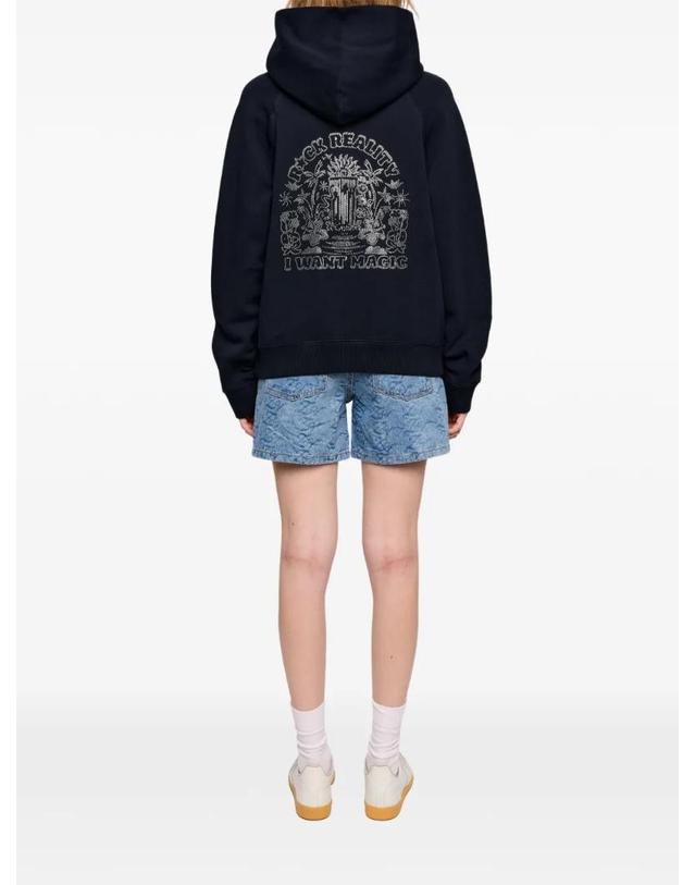 쟈딕앤볼테르 자딕앤볼테르 [해외직구] Zadig&Voltaire 조지 라인스톤 장식 후디 JWSS01726 착용컷