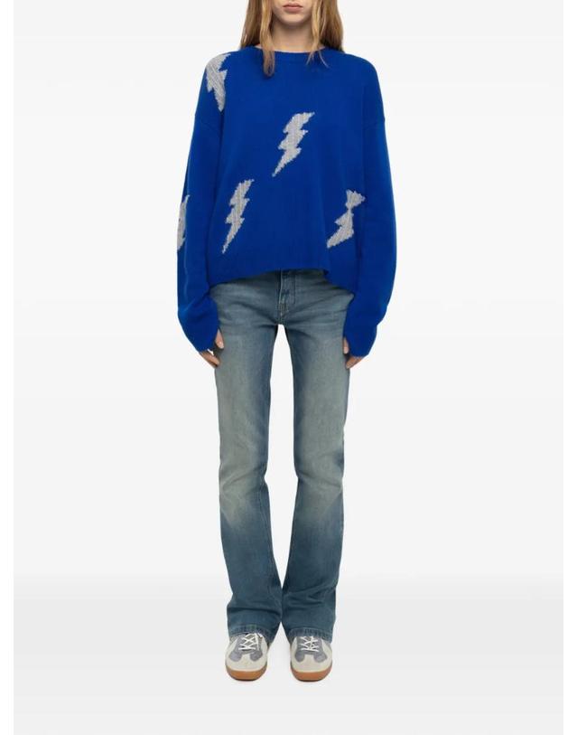 쟈딕앤볼테르 자딕앤볼테르 [해외직구] Zadig&Voltaire 마르쿠즈 뉴 플래시라이트 니트 탑 KWSW03071 착용컷