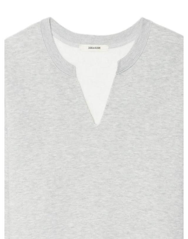 쟈딕앤볼테르 자딕앤볼테르 [해외직구] Zadig&Voltaire 올리브 V넥 스웨트셔츠 JWSS01730 착용컷