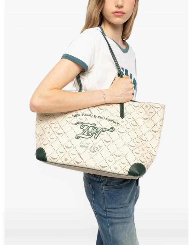 쟈딕앤볼테르 자딕앤볼테르 [해외직구] Zadig&Voltaire Z 쇼퍼 모노그램 테니스 백 LWBA04521 착용컷
