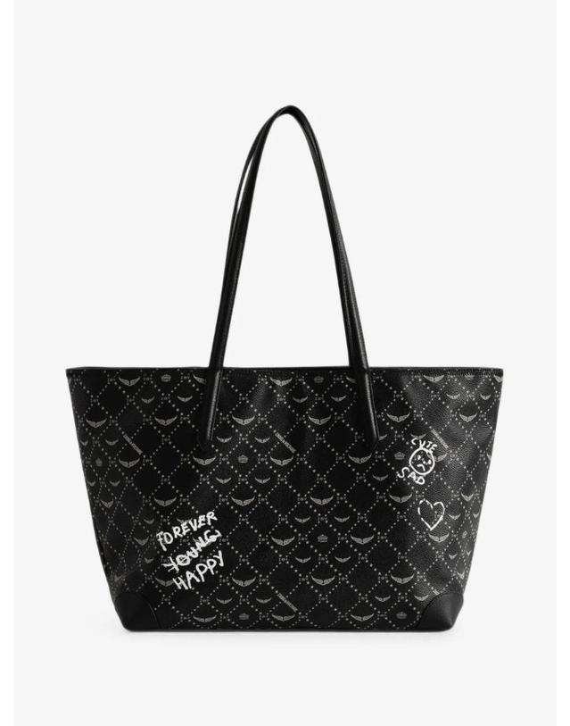 쟈딕앤볼테르 자딕앤볼테르 [해외직구] Zadig&Voltaire Z 쇼퍼 아티 태그 백 LWBA04520 착용컷