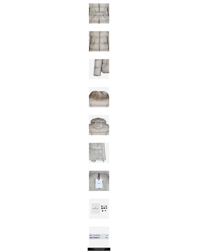 몽클레어 [명품] 몽클레르 여성 보에드 시어링 트리밍 쇼트 패딩 자켓 베이지 1A00099 595FE 268 158410997 착용컷