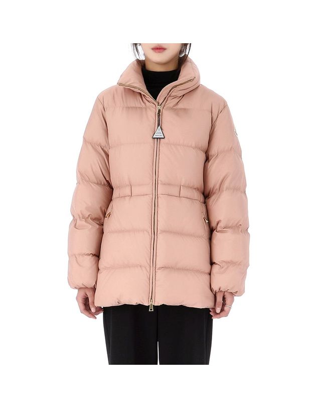 몽클레어 [명품] 몽클레르 여성 브로세트 후드 다운 패딩 파우더 핑크 1A00223 54AQE 53D 156242107 착용컷