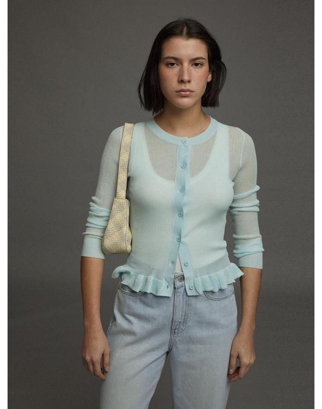 프리베일 PVIL Noor Cardigan(Mint) 착용컷