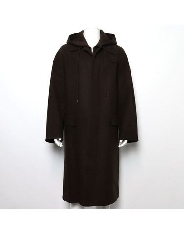 [중고명품] 준지 브라운 모 혼합 후드 남성 코트 사이즈 65cm 161310467