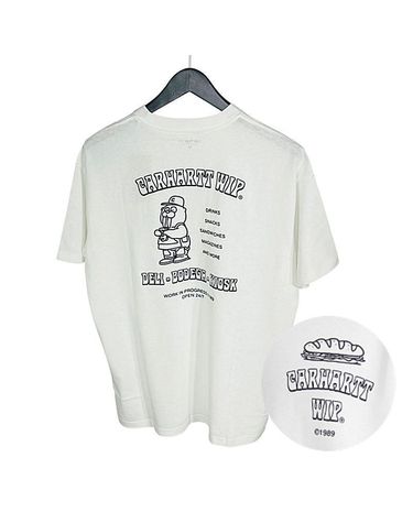 [명품] 칼하트 샌드위치 반팔 티셔츠 화이트 156499920