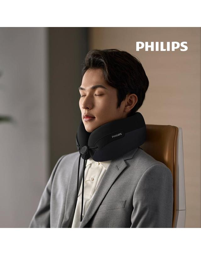 필립스 필립스 넥클라우드 온열 목마사지기 PPM3306 착용컷