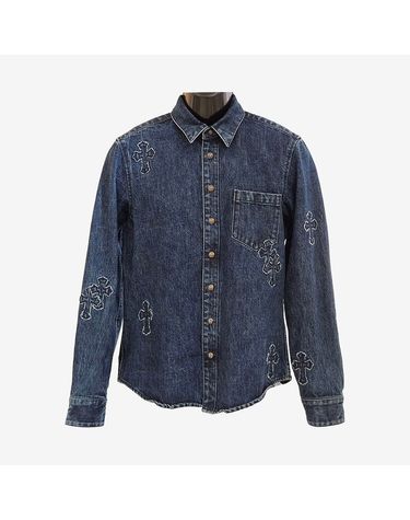 크롬 하츠 [중고명품] 크롬하츠 데님패치 셔츠 자켓 사이즈 M 162849127