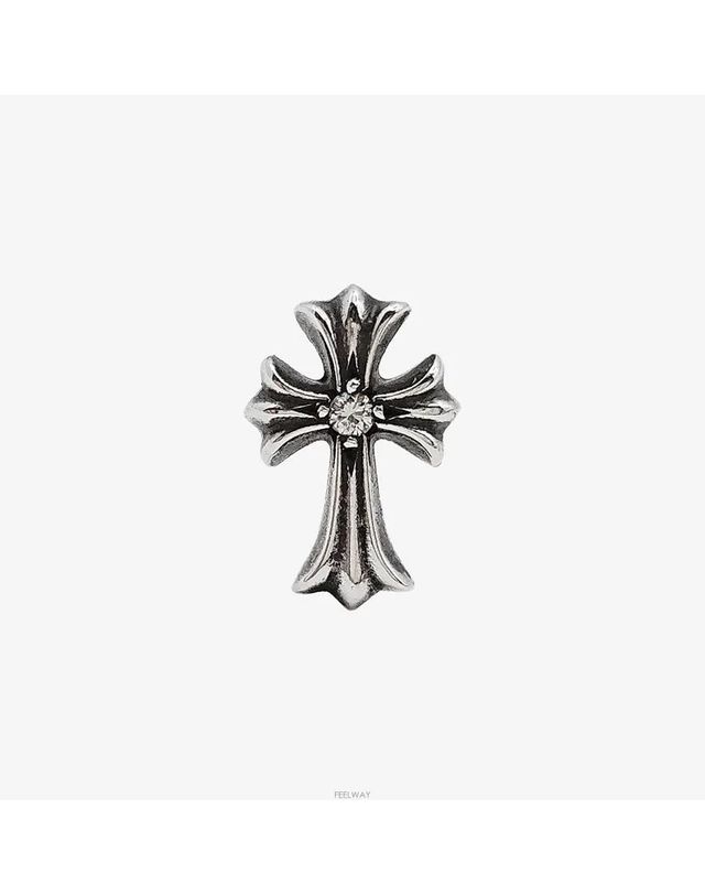 크롬 하츠 [중고명품] 크롬하츠 중고 타이니 1P 이어링 YYBLPN8Q 161554300 착용컷