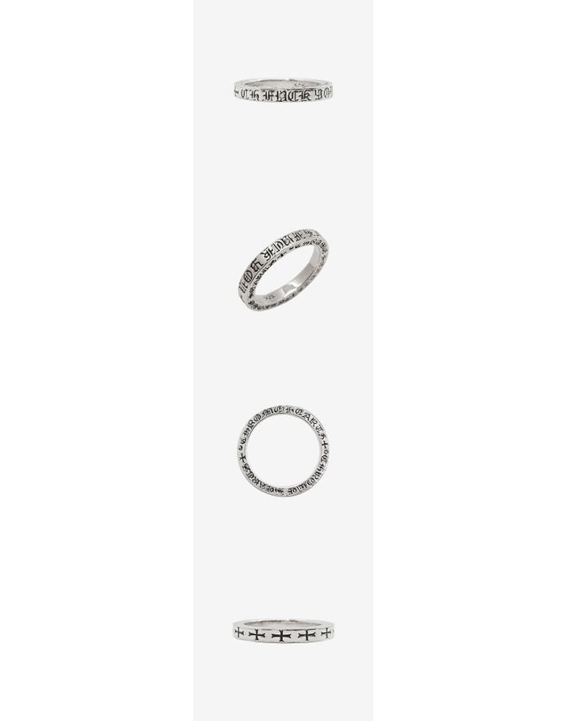 크롬 하츠 [중고명품] 크롬하츠 중고 스페이스 크로스 링 애프터 다이아 1P 3MM 19호 BRVCZ7C6 161554393 착용컷