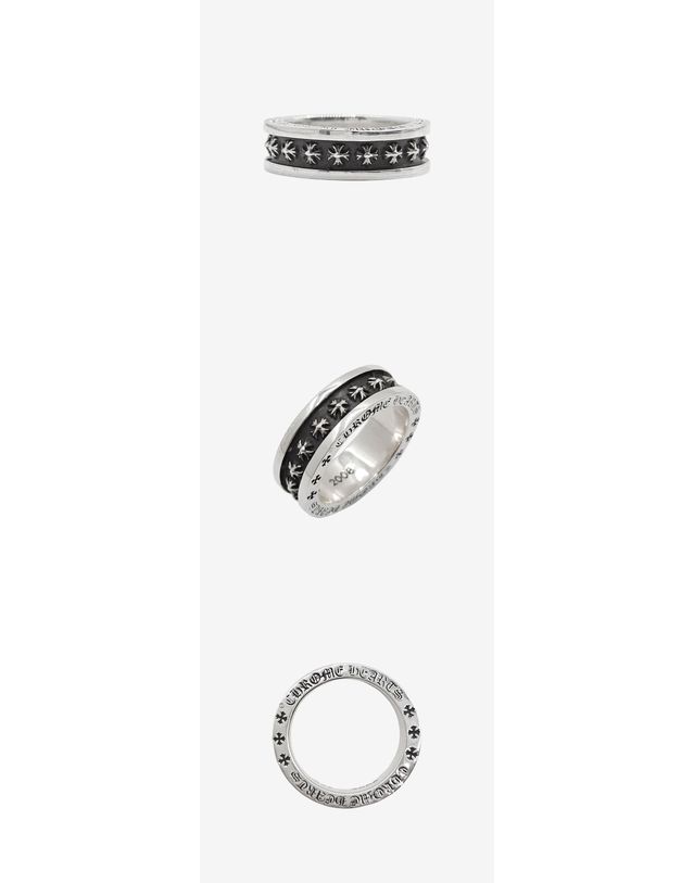 크롬 하츠 [중고명품] 크롬하츠 중고 미니플러스 링 19호 LFL0YC19 161554421 착용컷