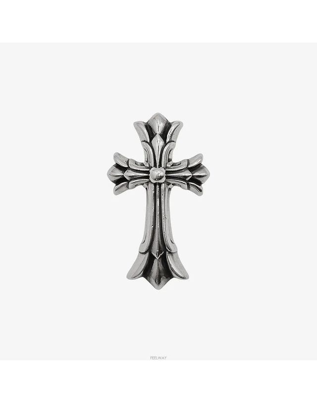 크롬 하츠 [중고명품] [중고명품] 크롬하츠 중고 더블 크로스 참 펜던트 실버 161630503 착용컷