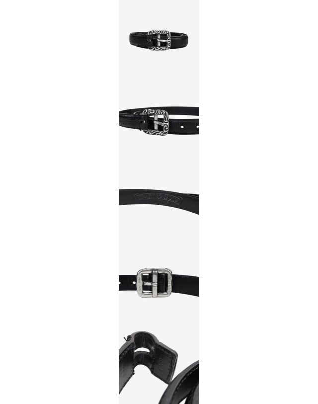 크롬 하츠 [중고명품] [중고명품] 크롬하츠 중고 1.5인치 버클 스트랩 벨트 162874341 착용컷