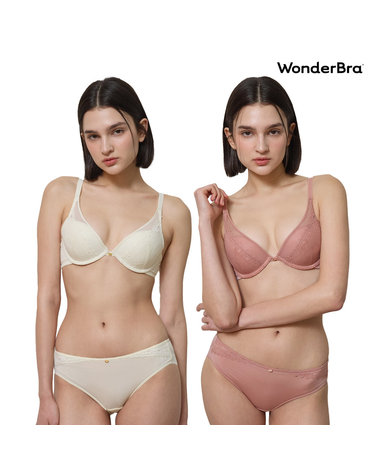 [Wonderbra] 에센셜 원더부스트 브라팬티 세트