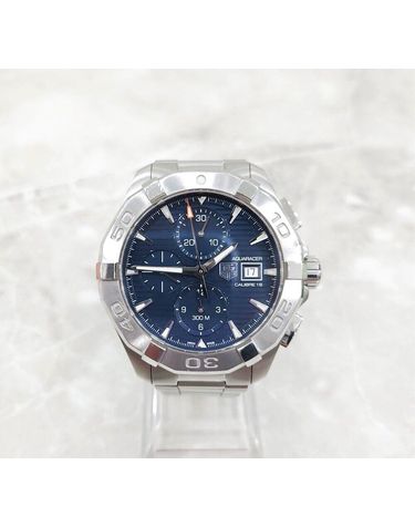 [중고명품] 태그호이어 43MM 다이얼 아쿠아레이서 크로노그래프 오토매틱 시계 블루 133673265