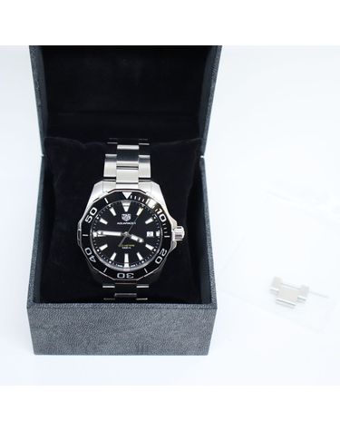 [중고명품] 태그호이어 아쿠아레이서 41mm 쿼츠 스틸 시계 블랙 156795029