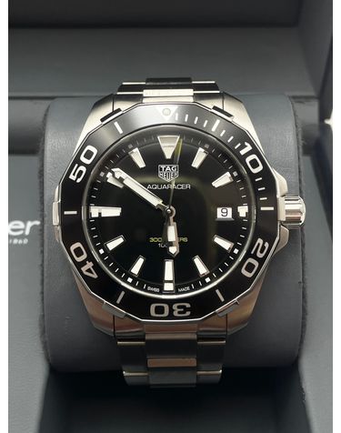 태그 호이어 [중고명품] 태그호이어 아쿠아레이서 300M 쿼츠 검판 41mm 남성용 시계 WAY111A BA0928 162183972