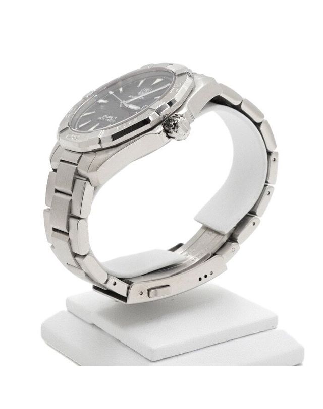 태그 호이어 [중고명품] [중고명품] 태그호이어 아쿠아레이서 41MM 블랙 다이얼 스틸 오토매틱 시계 161271993 착용컷