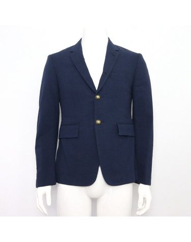 [중고명품] 톰브라운 네이비 금장 버튼 장식 남성 자켓 총 길이 69cm 152899017