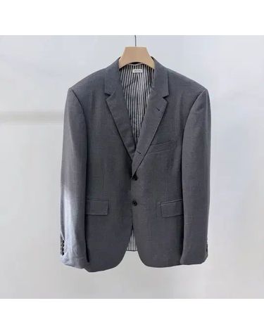 [중고명품] 톰브라운 울 트윌 클래식 수트 정장 그레이 사이즈 100~105 151006574
